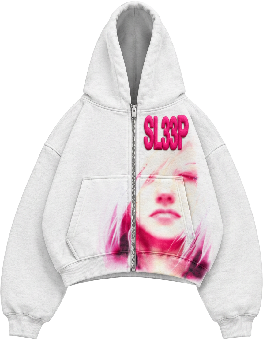 SL33P Puff Lettering Zip Up